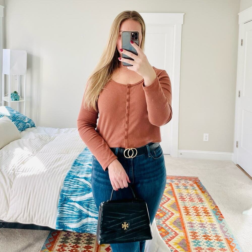 Tory Burch Kira Chevron Leather Top Handle Satchel 2 Way Shoulder Bag Black Gold - Picture 2 of 15